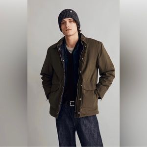 NWT Madewell Waxed Quilted Barn Jacket